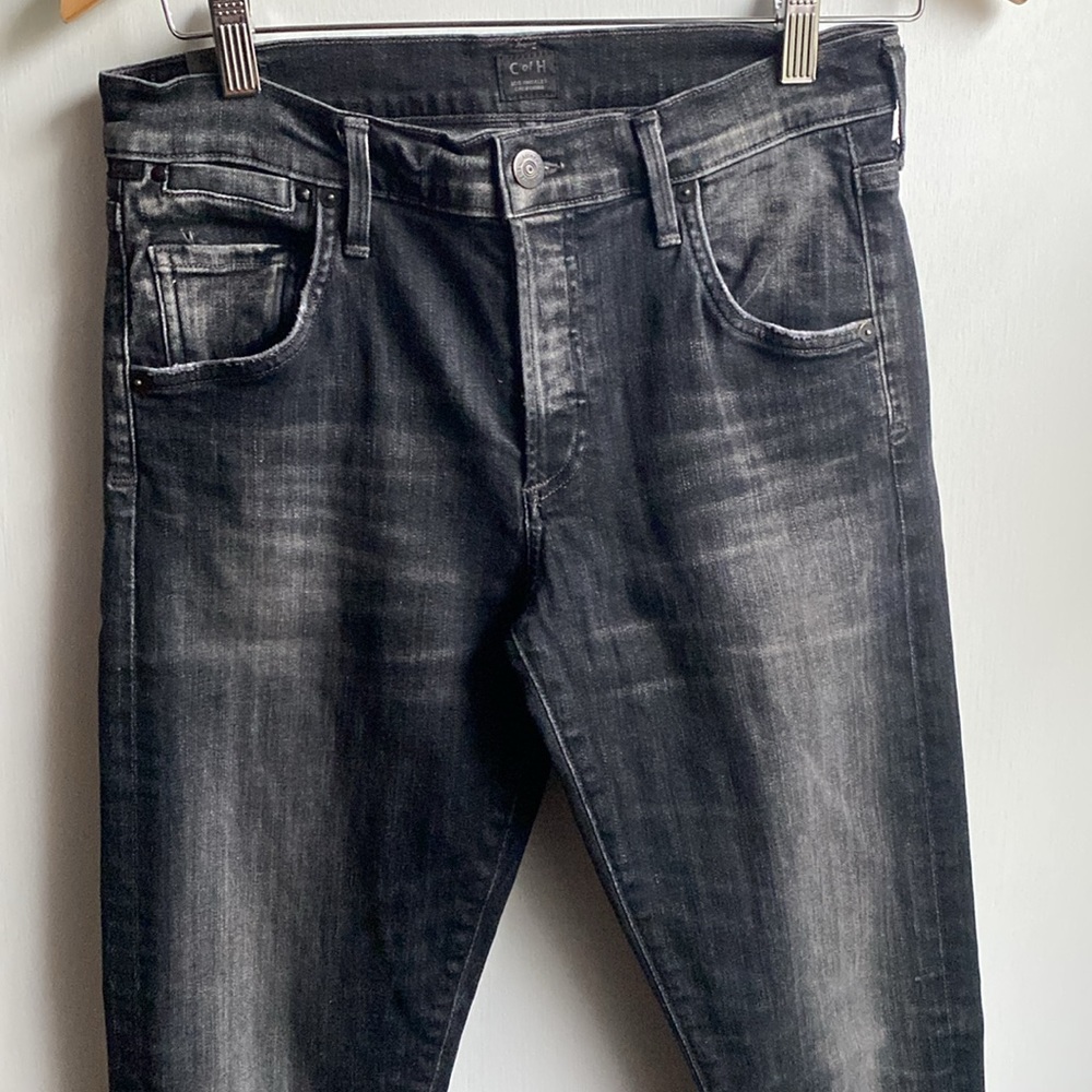 C of H Black Emerson Slim Boyfriend Jeans 6,pocket slightly crop size 26 - Picture 4 of 14